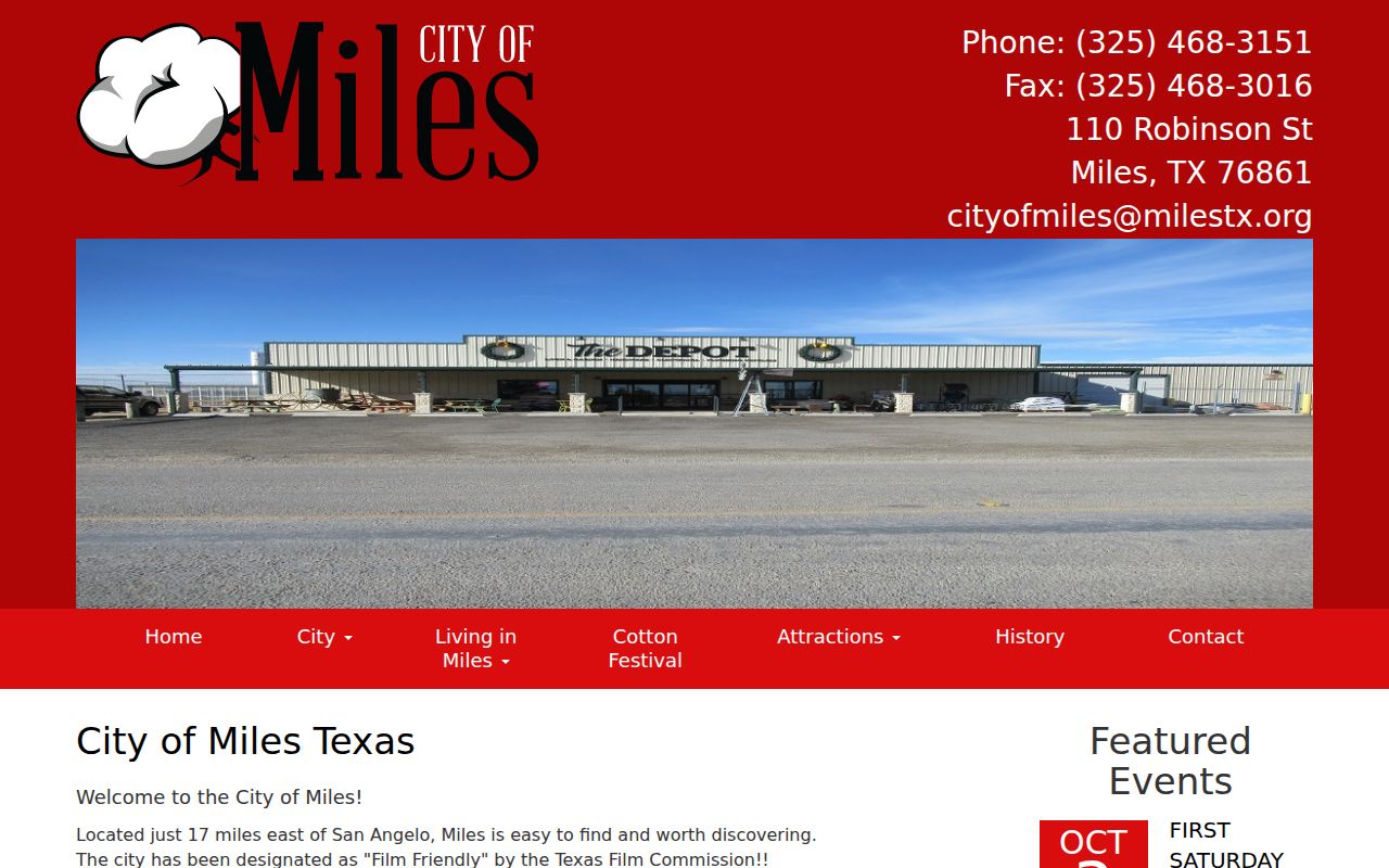 Runnels County Miles warrant records City Hall contact